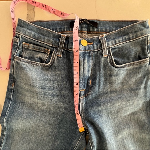 J Brand - Valentina High-Rise Flare Jeans Size 25 Endeavor Wash Long Inseam - Picture 8 of 11